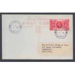 STAMPS FIRST DAY COVERS 1935 Silver Jubilee 1d value on Royalty illustrated postcard,