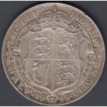 COINS 1915 Great Britain silver half crown in good to fine condition,