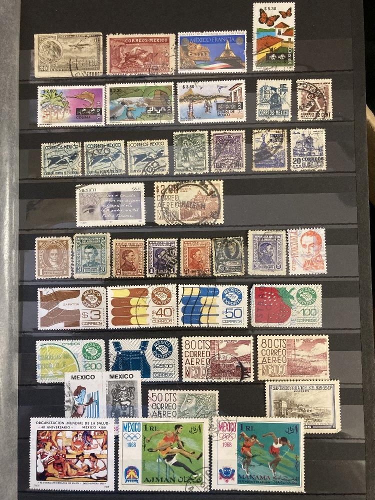 STAMPS Mixed box of eight stock books All World , mint and used, plus Royalty album. - Image 5 of 5