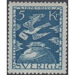 STAMPS SWEDEN 1924 50th Anniversary of UPU, fine M/M set of 15, SG 161-75.