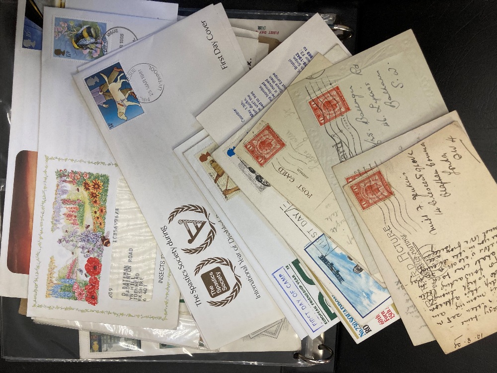 STAMPS Box of approx 300 first day covers and event covers in albums and loose