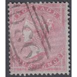 GREAT BRITAIN STAMPS 1855 4d carmine small garter wmk,