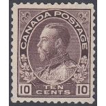 STAMPS CANADA 1912 10c Brownish Purple,