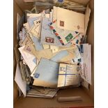 STAMPS POSTAL HISTORY Large box of mixed covers, all sorts in here mainly Commonwealth ,