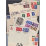GREAT BRITAIN STAMPS : Small accumulation of GVI covers,