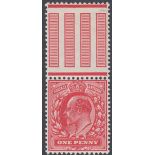 GREAT BRITAIN STAMPS 1911 Harrison 1d Very Deep Rose Red,