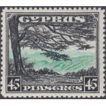 STAMPS CYPRUS 1934 45pi Green and Black,
