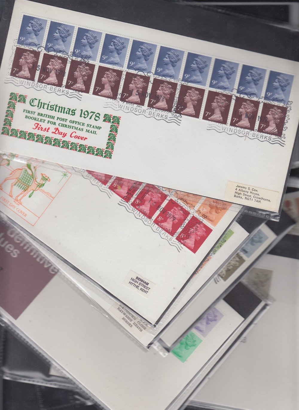 STAMPS FIRST DAY COVERS Two albums of definitive covers including some booklet panes etc