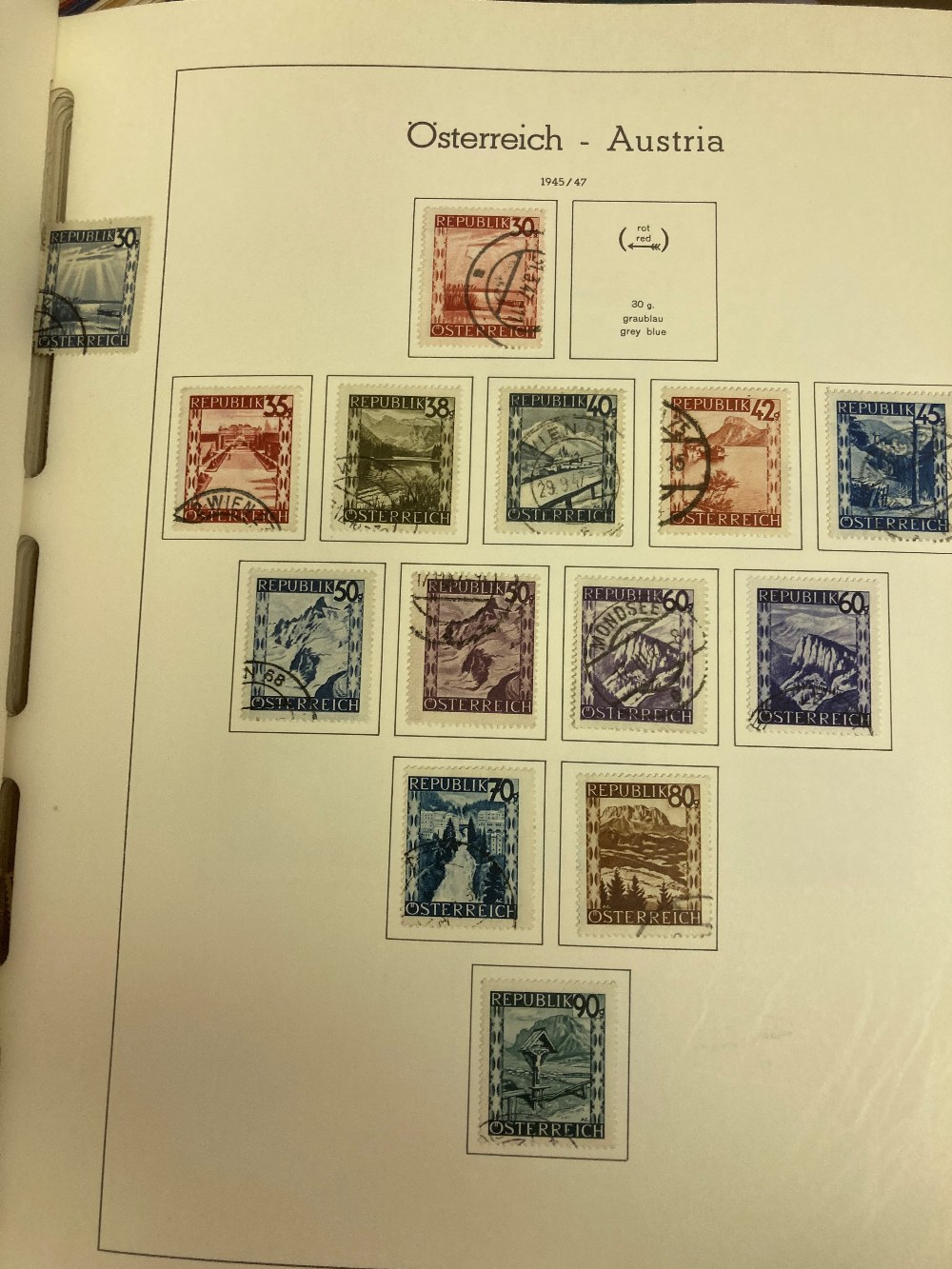 STAMPS WORLD, box with five albums and a large stockbook incl. - Image 4 of 5