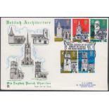 STAMPS FIRST DAY COVERS 1972 Churches illustrated label addressed cover ,