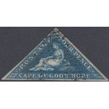 STAMPS SOUTH AFRICA 1853 CAPE OF GOOD HOPE 4d Deep Blue,