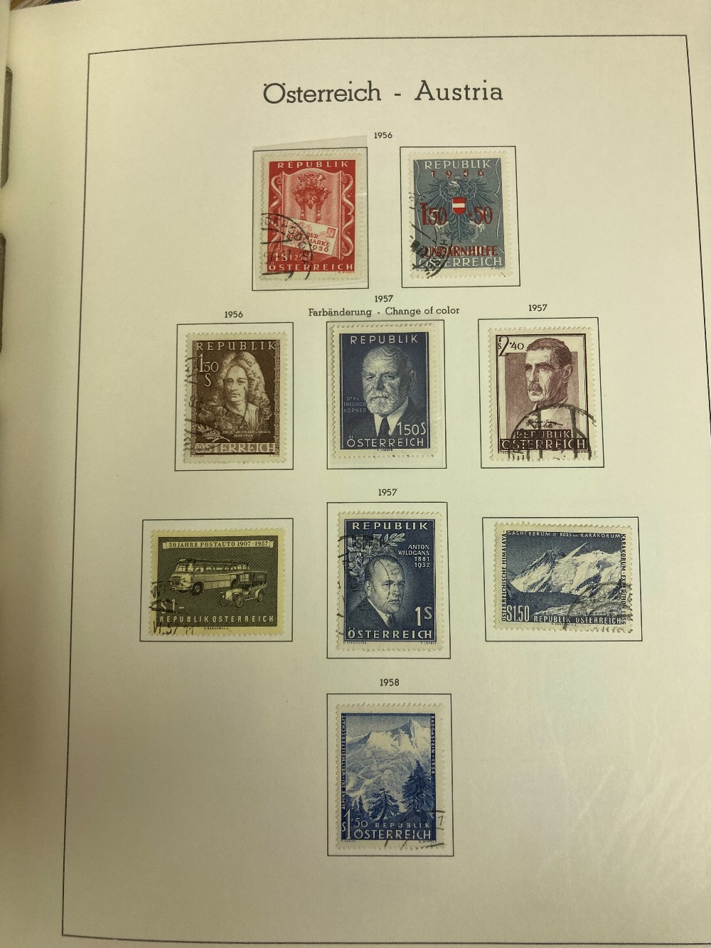 STAMPS WORLD, box with five albums and a large stockbook incl. - Image 3 of 5