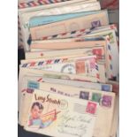 POSTAL HISTORY : USA, group of various covers, postcards, airmails etc.