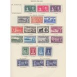 STAMPS Commonwealth GVI mounted mint collection in Green Crown album,