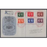 STAMPS FIRST DAY COVERS 1940 Centenary set on RPS Red Cross cover cancelled by Red special Red