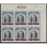 STAMPS COOK ISLANDS 1931 2d on 1 1/2d Black and Blue,