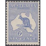 STAMPS AUSTRALIA 1913 6d Ultramarine,