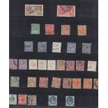 GREAT BRITAIN STAMPS : Album with a few stock pages of stamps plus some covers and cards