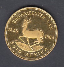 GOLD COIN 1979 South Africa Paul Kruger anniversary 9ct gold coin 5. - Image 2 of 2