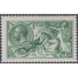GREAT BRITAIN STAMPS 1913 £1 Green, supe