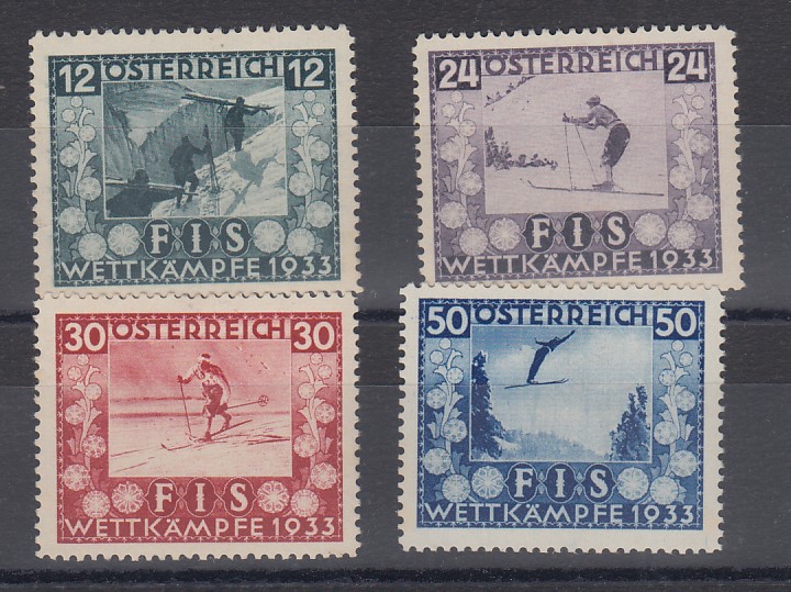 STAMPS AUSTRIA 1933 International Ski Ch