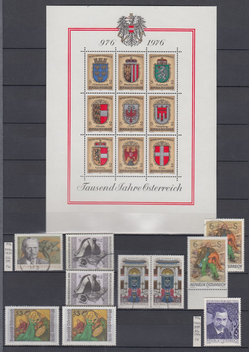 STAMPS AUSTRIA 1970 to 2002 mint and use - Image 2 of 3