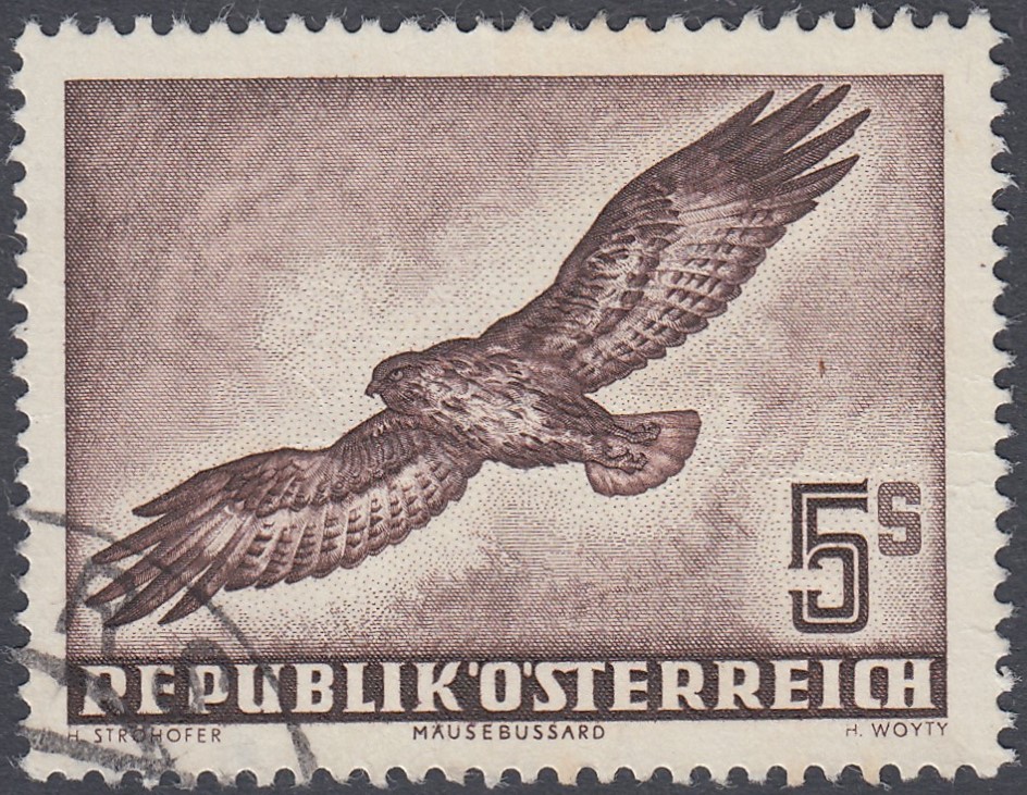 STAMPS AUSTRIA 1950 Birds 5s fine used C