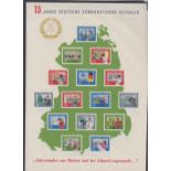 STAMPS GERMANY 1964 15th Anniversary mini sheet unmounted mint and used on paper SG MSE794a Cat