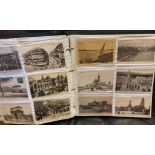 POSTCARDS Large album of French cards,