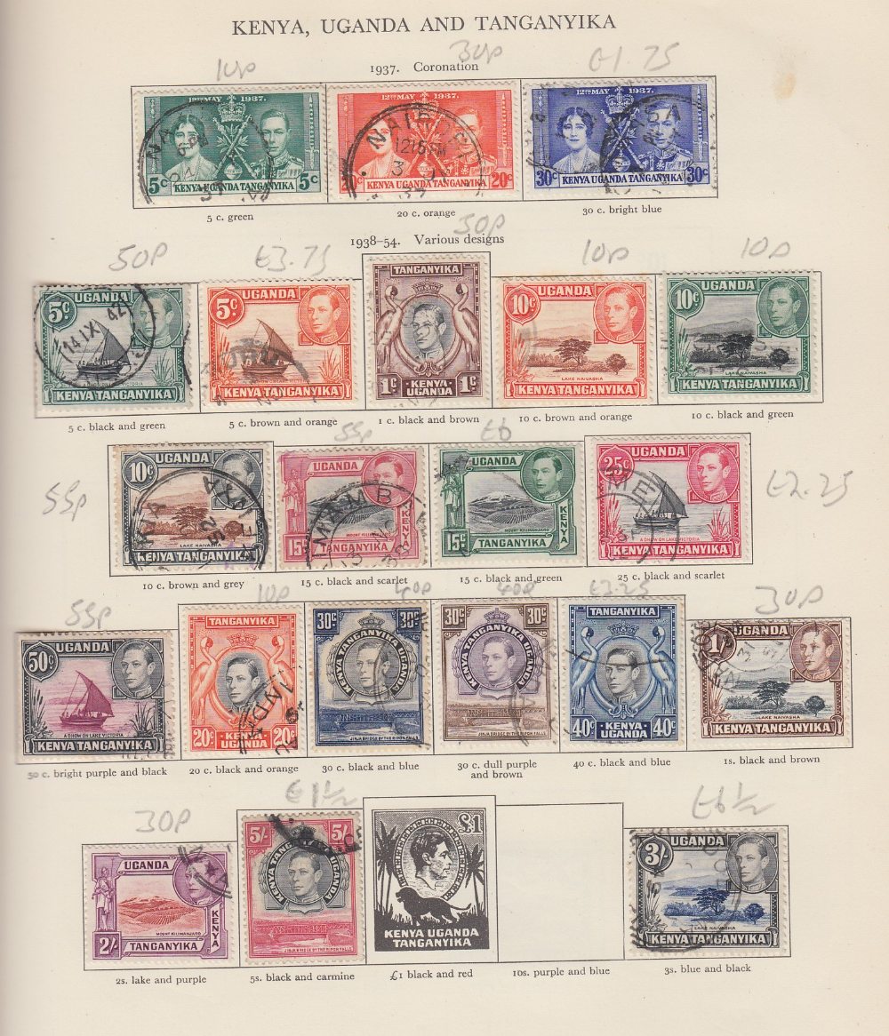 STAMPS : George VI Red Crown album with some stamps stated to Cat £555 in 2012, - Image 2 of 3