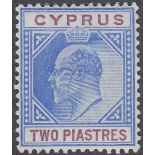 STAMPS CYPRUS 1903 2pi Blue and Purple,