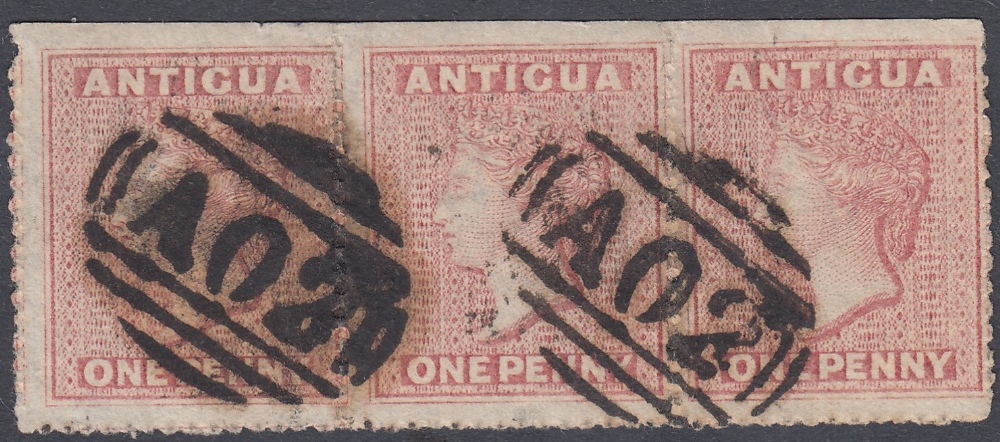 STAMPS ANTIGUA : 1864 1d Dull Rose,