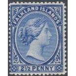 STAMPS FALKLANDS 1901 2 1/2d Deep Ultramarine,