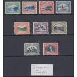 STAMPS TRINIDAD 1935-37 lightly M/M set of nine, SG 230-38.