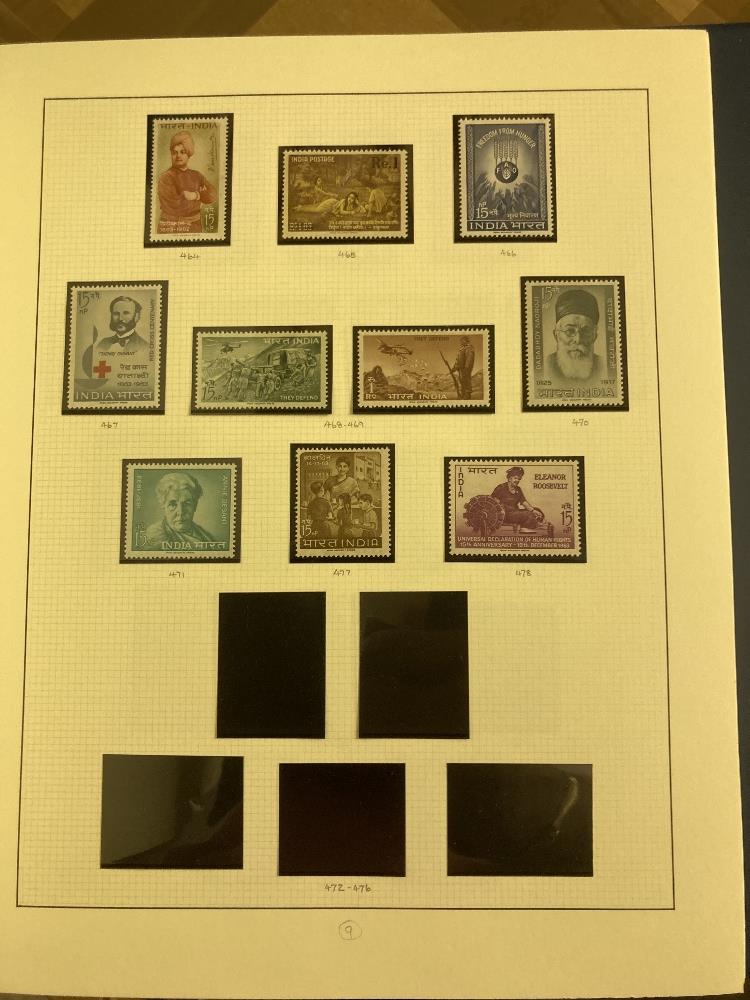 STAMPS : Twelve blue slipcase albums Commonwealth QEII sparsely filled but useful for expansion - Image 5 of 7