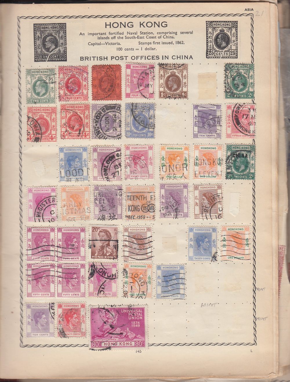 STAMPS : Old Triumph album with 100's early to modern, condition mixed, - Image 2 of 3