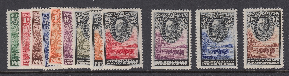 STAMPS BECHUANALAND 1932 GV mounted mint set to 10/- (12) SG 99-110 Cat £500 as set