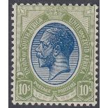 STAMPS SOUTH AFRICA 1913 10/- Deep Blue and Olive Green,