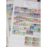 STAMPS : NAURU, an U/M selection of QEII issues on six stock pages.