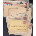 STAMPS POSTAL HISTORY : USA, batch of 100 plus covers, a number of fronts, postal stationery items,