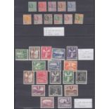 STAMPS BRITISH GUIANA Stock page with 1921-27 set of eleven fine M/M,