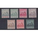 STAMPS BARBADOS : 1905 1/4d to 6d (SG 135-37 & 41) & 1909-10 1/4d, 1d & 1/- (SG 163-65. All M/M.