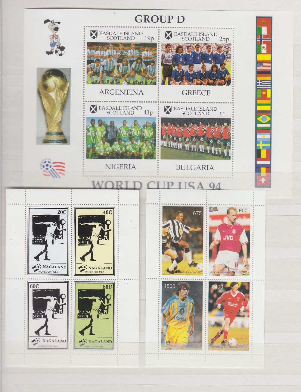 STAMPS : FOOTBALL, stock book of minisheets and blocks of stamps, - Image 2 of 2