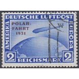 STAMPS GERMANY 1931 Graf Zeppelin 2m Polar Flight fine used SG 470 Cat £350