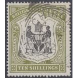 STAMPS BRITISH CENTRAL AFRICA 1900 10/- Black and Olive Green,