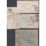 STAMPS POSTAL HISTORY : SOUTH AFRICA, four Boar War covers with useful Army P.O. & censor markings.