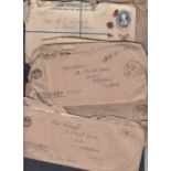 STAMPS POSTAL HISTORY : INDIA, group of eight items from the same correspondence,