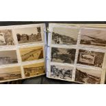 POSTCARDS : Large album of Suffolk cards including some street scenes (200+)