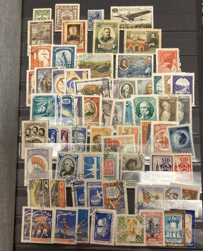 STAMPS : Eight stock books and albums, including Austria, Russia, Europe issues. - Image 2 of 5