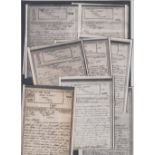 AIRGRAPHS, group of 15 WWII Airgraph's from South Africa or India,